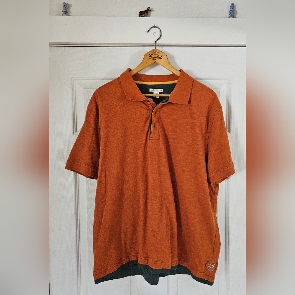Carbon2Cobalt Men's Pumpkin Orange Catalyst Polo Shirt XL